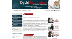 Desktop Screenshot of dystri-education.fr