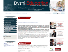Tablet Screenshot of dystri-education.fr